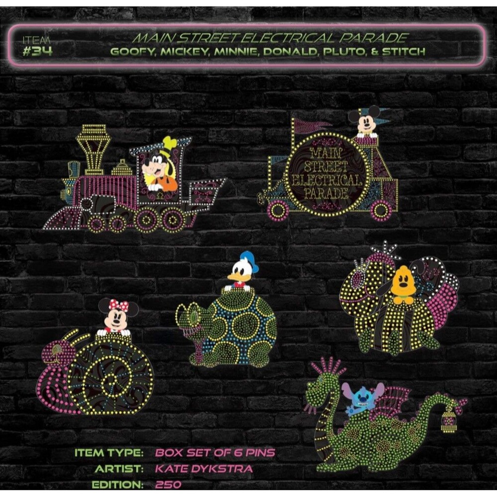 Disney After Dark Pin Event Main Street Electrical Parade Box Set LE 250